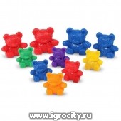 Набор фигурок «Семья медведей» 24 шт., Learning Resources, цвета в ассортименте (упаковка zip-пакет)